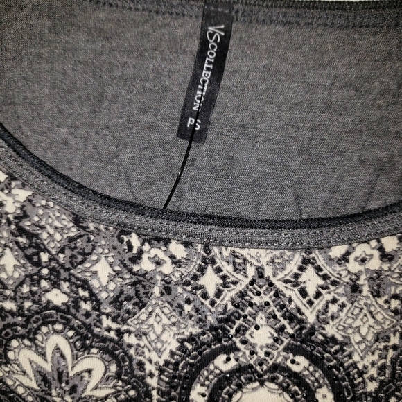 NWT VS Collection Sz.PS TShirt,Blk,Gray,Cream,Cute - Picture 3 of 5